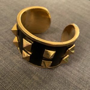 Tory Burch Inlaid Leather Cuff